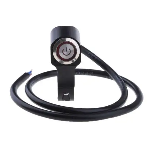 Переключатель на руль мотоцикла, 7/8 дюйма, 22 мм, 24 мм, кнопка включения/выключения, двойная вспышка, аварийная лампа, сигнальная мигалка с LE