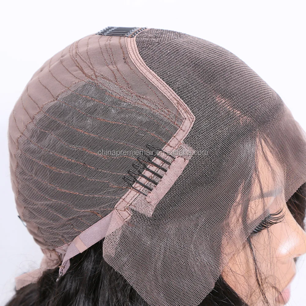 Swept Bangs Bob Style Yaki Straight Lace Front Wig