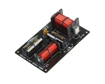 Crossover 2 Voies 400W – Diviseur De Fréquence Haut-Parleur Ajustable Tweeter/Médium/Basse 2-16 Ohm