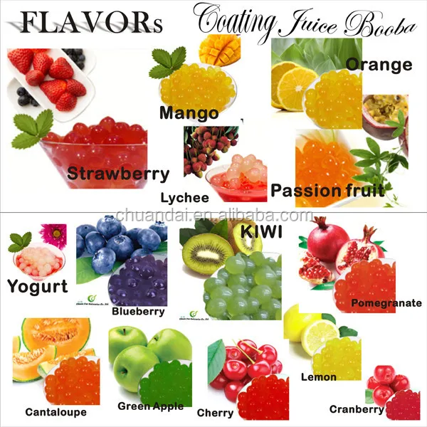 Чай из пузырьков с клубничным покрытием сок boba, Тайвань