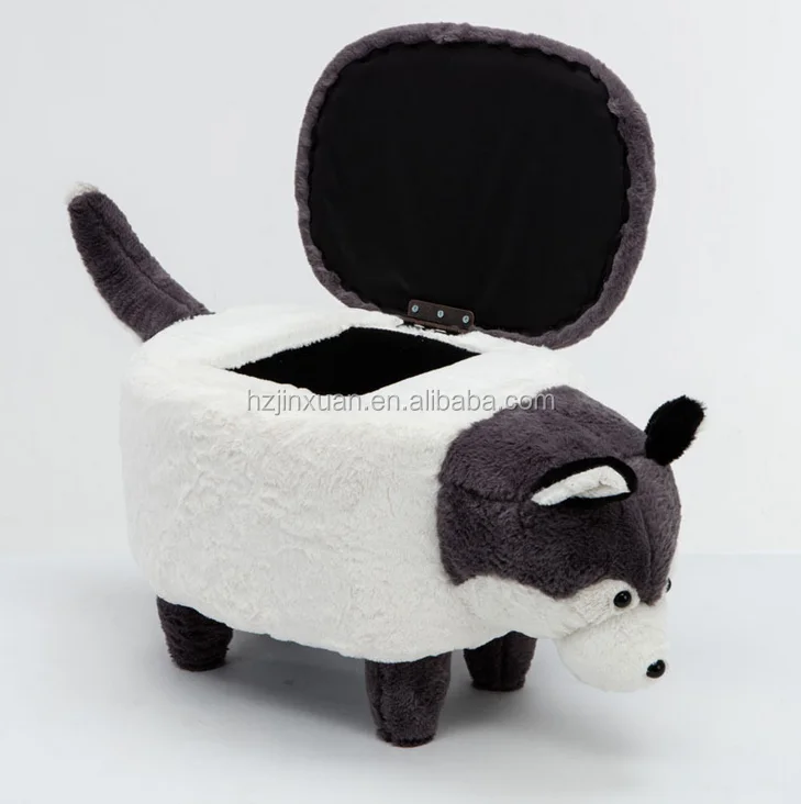 JX1420 Cute Husky Dog Shoes Ottoman Stool Chair Cheap Price