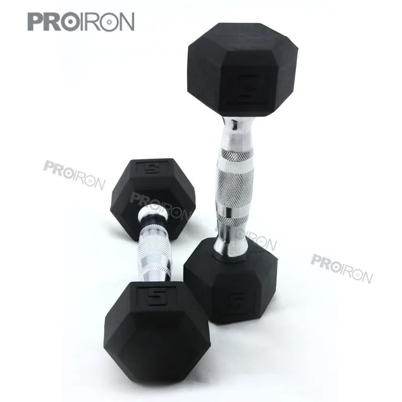 высокое качество про- стиль hex гантелей резиновых