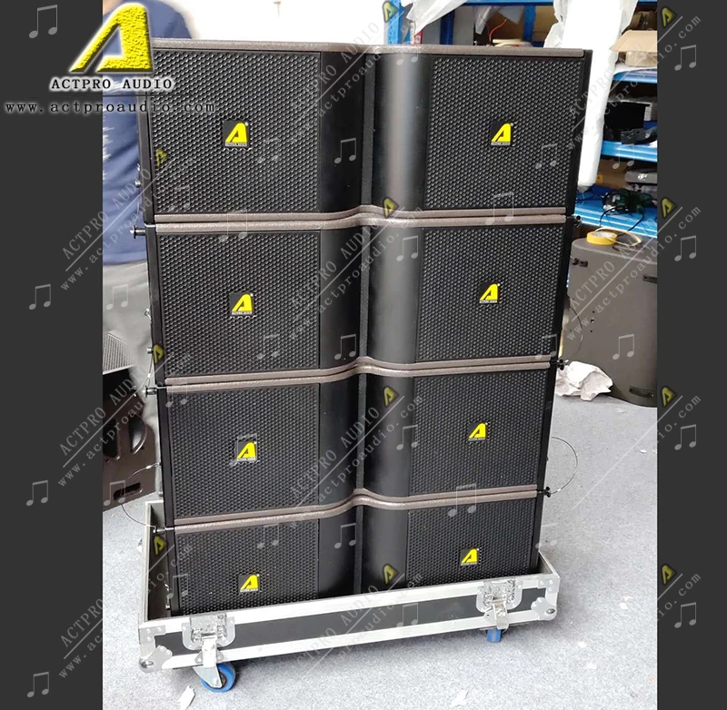KR210 Line Array Speaker Daul 10 Inch Line Array System Neodymium Horns Ferrite Speakers Wedding Party Concert DJ Actpro Audio