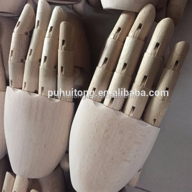 Beech wood flexible Male hand