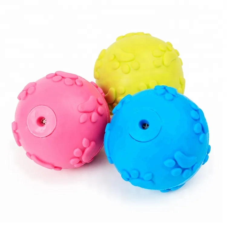 Squeeking Animal Toy Bouncy Dog-toy-ball TPR Pet Dog Ball|