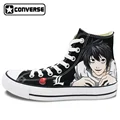 Sneakers Anime Death Note Converse All Star Men Women Shoes Hand Painted Canvas Shoes Man Woman