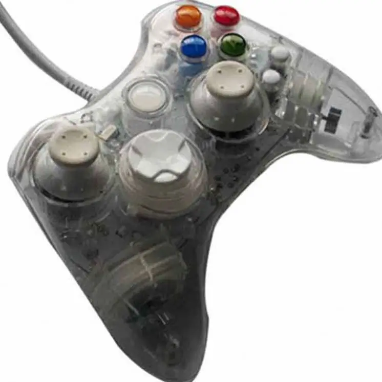 Red Custom Crystal Clear Wireless Controller Shell Case For XBox