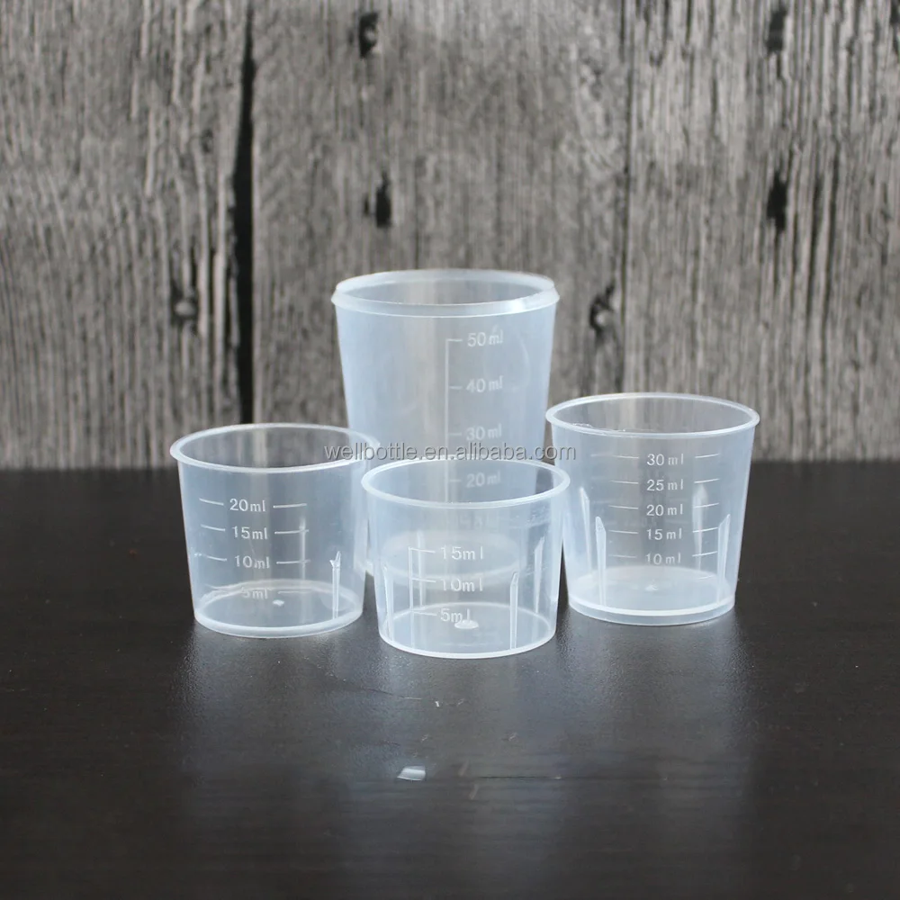 Round Plastic Measuring Cups, For Chemical Industries, Capacity: 5 ml To 30  ml