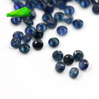 Sapphire price per carat round cut blue sapphire loose gemstone