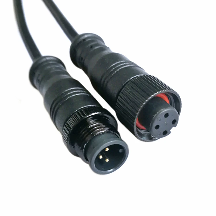 M12 IP65 IP67 IP68 waterproof power connector cable m12 connector