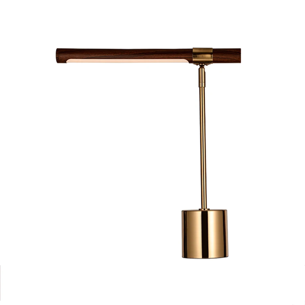 custom design antique brass LED reading table lamp for hotel