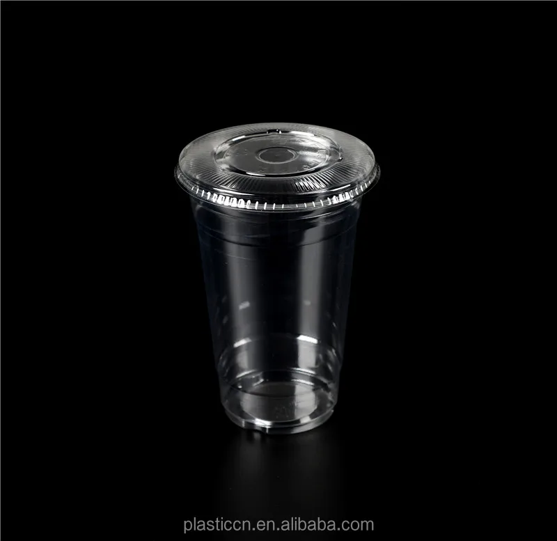 Plastic Coffee Cups Disposable  Disposable Smoothie Cups Lids - 100pcs/set  450ml - Aliexpress