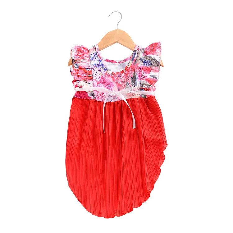 Девушка с рюшами Махаон платье с печатных детские брюки