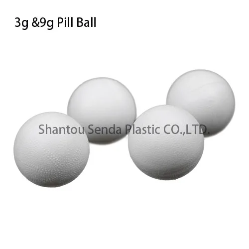 Plastic Round Container,9g Volume Pill Jar,for Small Size Pills Plastic Pill Box