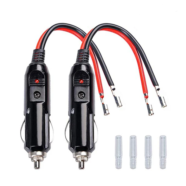 12 Volt 24 Volt Cigarette Lighter Plug Battery Terminal Car Cigarette  Lighter Cable