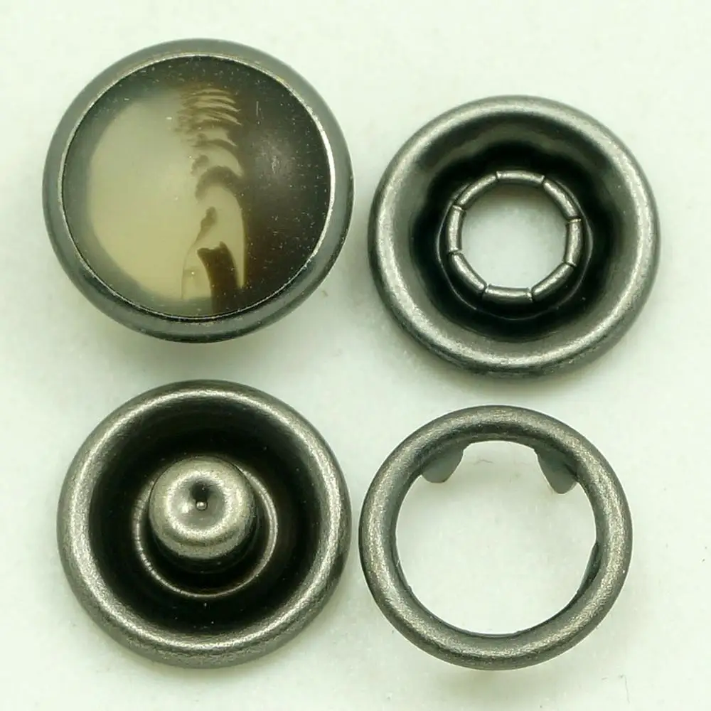 Пользовательские зубец пружинное кольцо металлическая кнопка