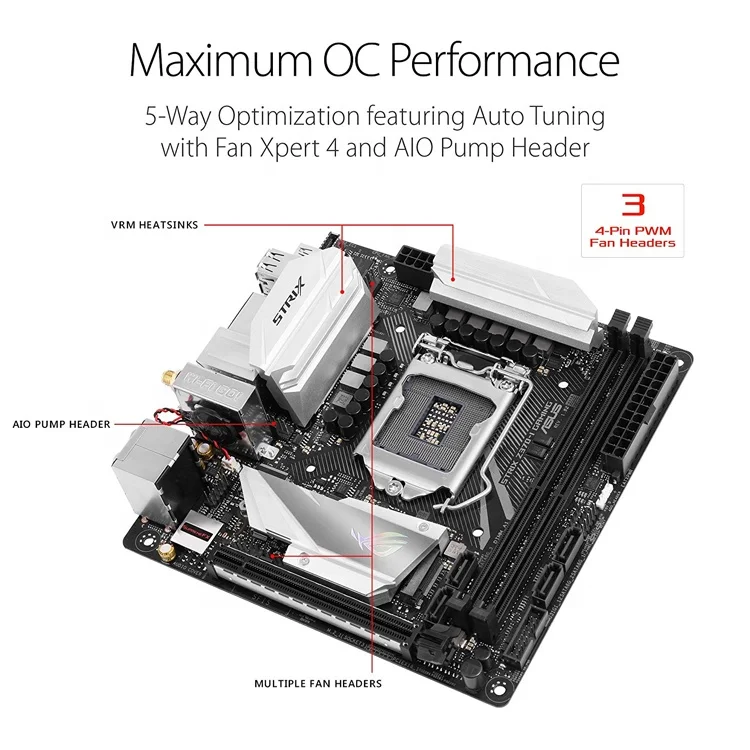 ASUS 高品質 Intel Z370 Mini-ITX 32GB DDR4 LGA 1151 中古ゲーミング