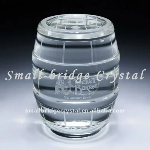 Beautiful Crystal Model,Wine Barrel Shape