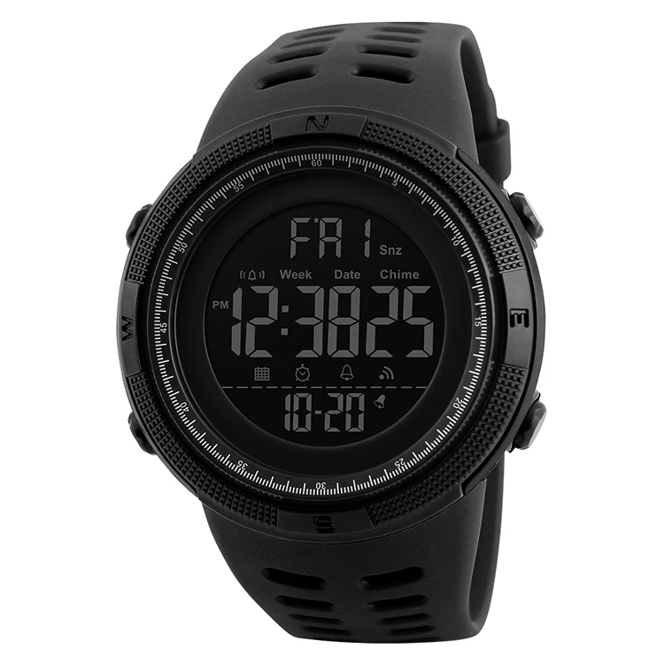SKMEI 1251 Men’s Digital Sports Watch Waterproof Military Stopwatch Countdown Auto Date Alarm