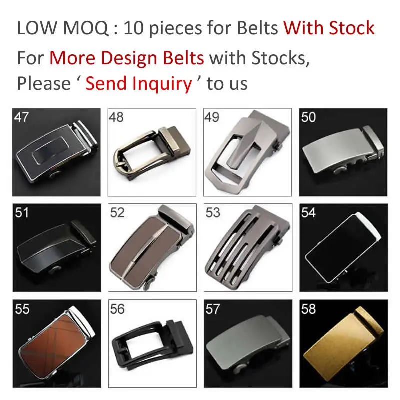 Custom Logo Automatic Sliding Buckle Western Genuine Leather Belt for Men