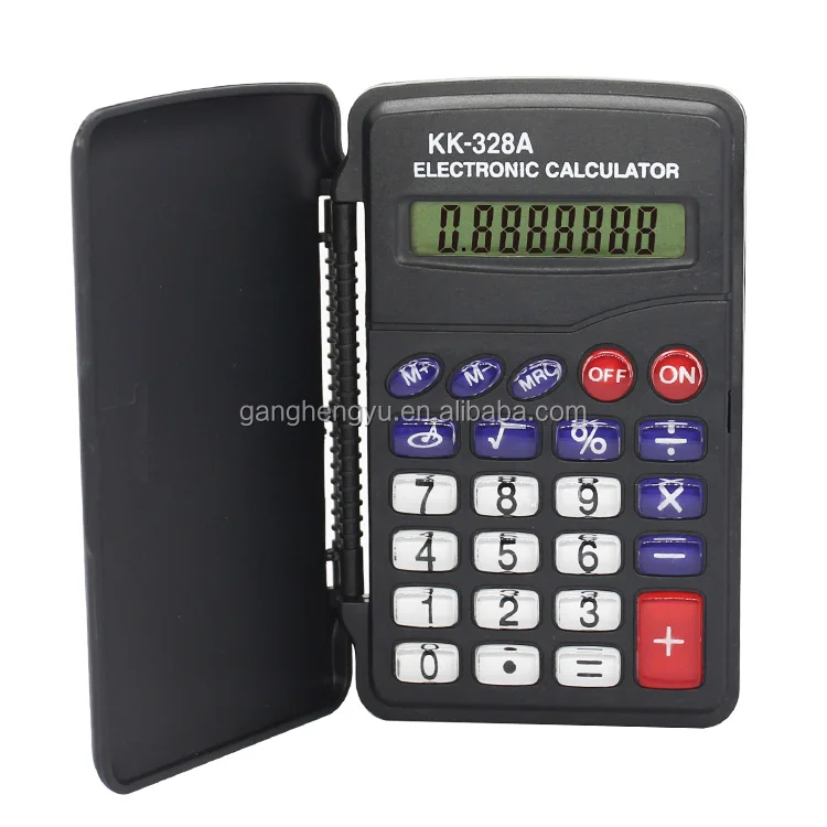 Top Level 8 Digit Mini Clip Cover Protective Electronic Digit Calculator
