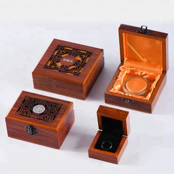 Caja De Madera Chinese Classic Jewelry Bracelet Packaging Gift Custom Carved Wooden Box Wholesale