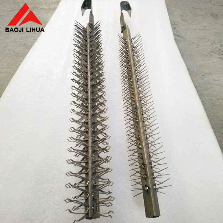 Gr1 Gr2 customized pure titanium jig hanger clip racks for electroplating anodizing Electroplate Dish Anodizing Rack