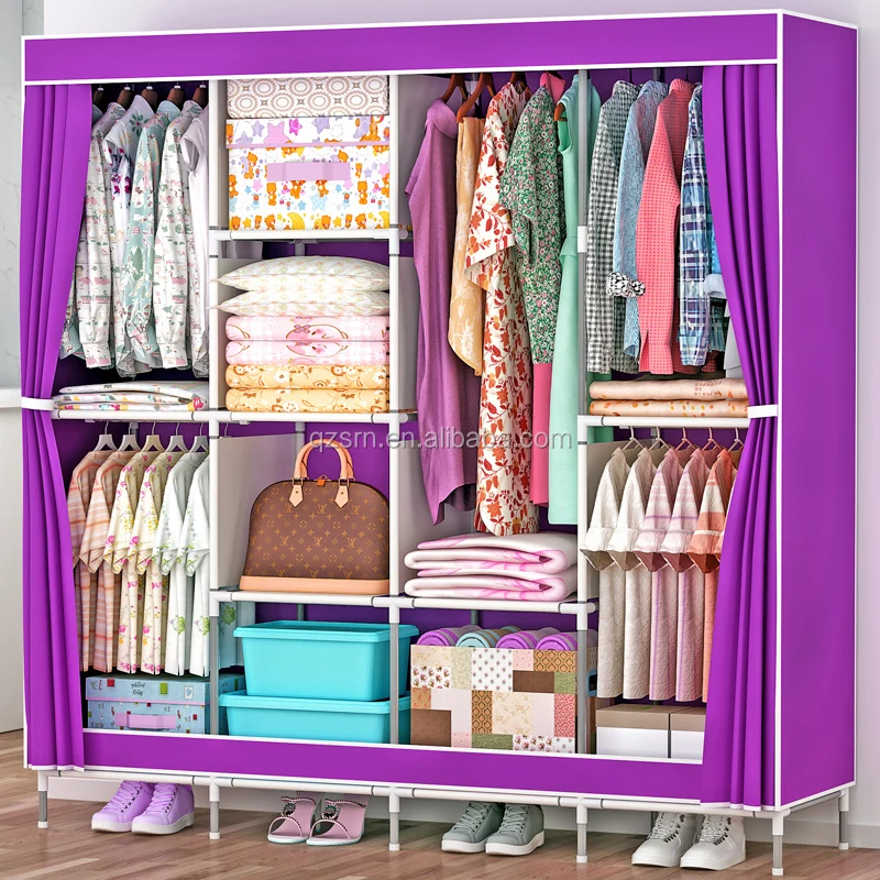 Italienischer Kleiderschrank Schlafzimmer Hängeschrank Design Orocan Schrank Kinder Stoff-kleiderschrank Faltbarer Stoffschrank