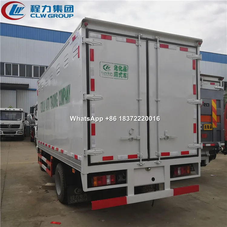 Foton Forland Small 3 Tons 4 Tons Dangerous Goods Transport Van Truck for Sale