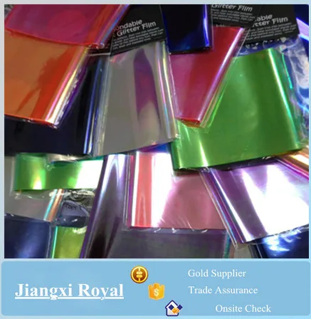 
 Волшебная пластиковая радужная пленка Royal Glory, плавкая пленка Angelina  