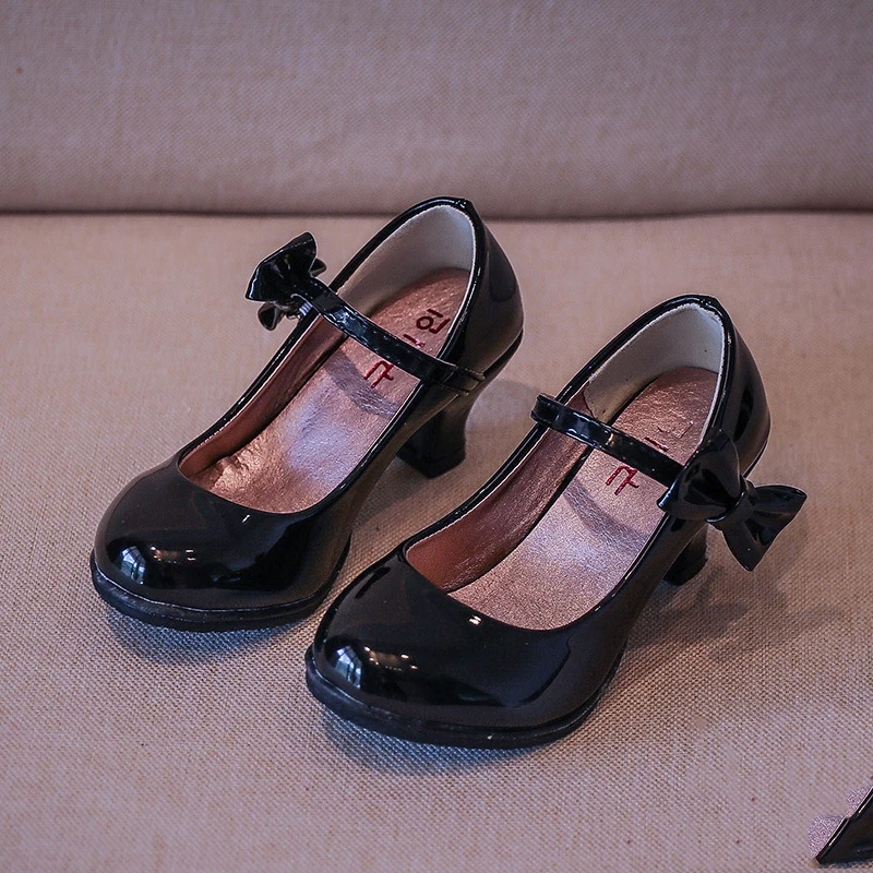 Лидер продаж, детская обувь принцессы на высоком каблуке, Корейская версия