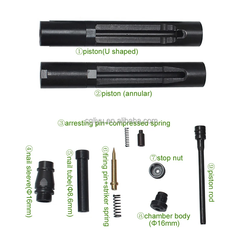 Chinese Power Actuated Nail Gun with Spare Parts