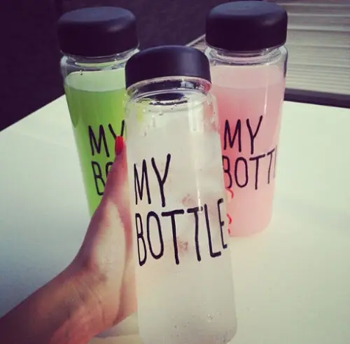 
16 унций, моя бутылка без бисфенола А, пластиковая Экологически чистая прозрачная пластиковая бутылка для воды для напитков 