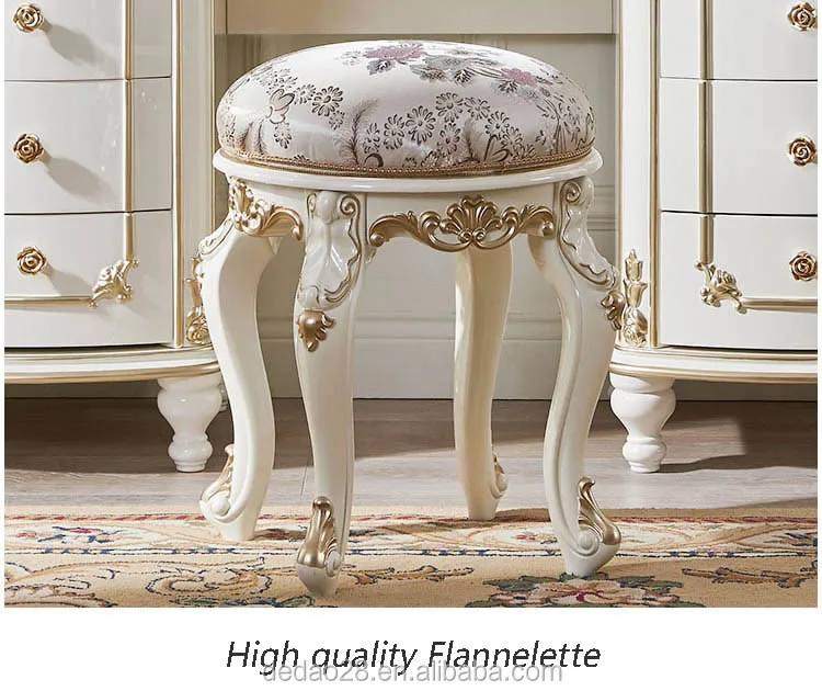 European Style Antique Carved Wooden Dressing Table With Stool  Furniture  design wooden, Dressing table design, Beautiful furniture