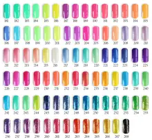 6pcs VOG fashion pure color LED gel nail polish 15ml 268 bright colors for choice