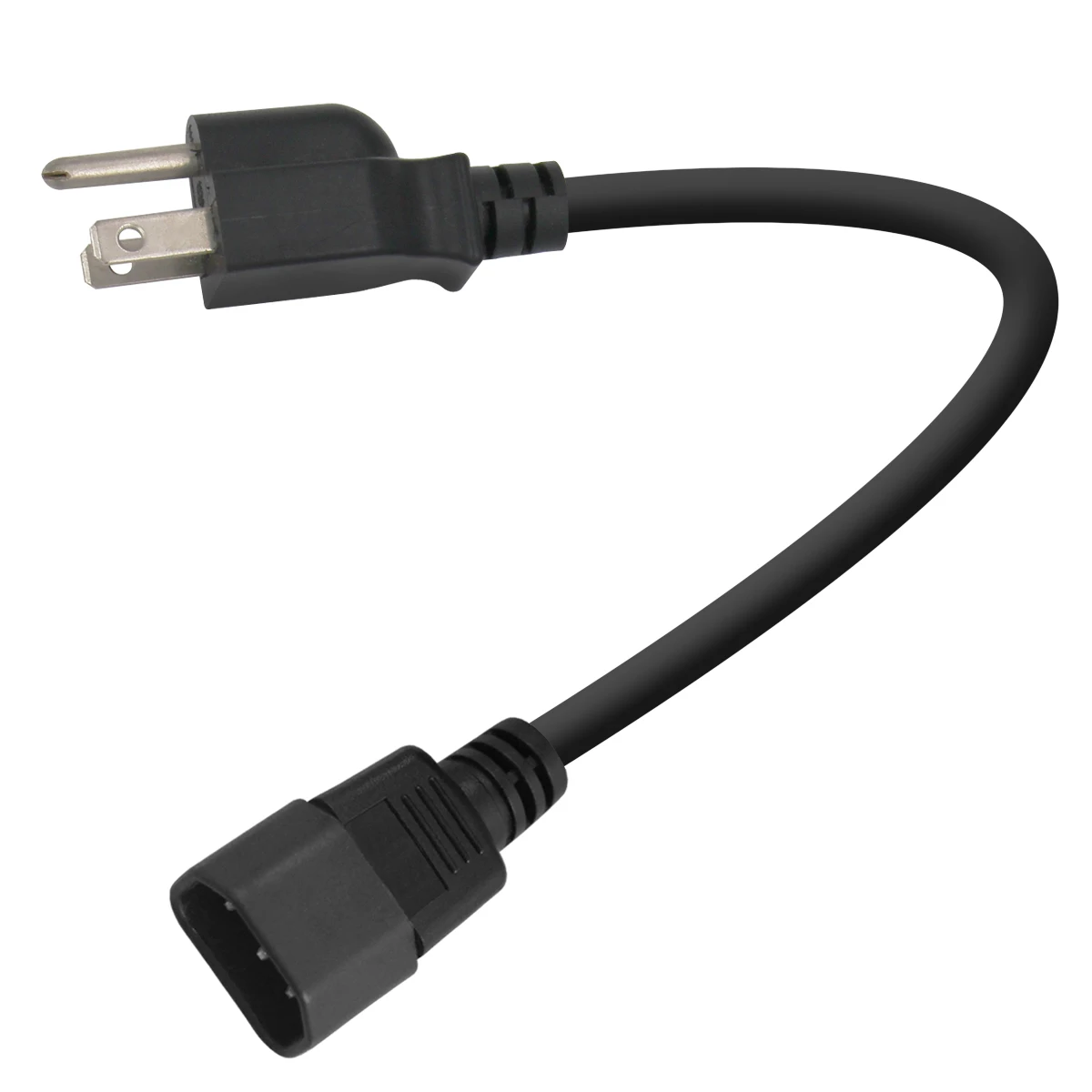 US Approval Mains Lead Flat Plug Nema 515P to Iec C5 Female Connector Usa Ac Power Cord To C5 27