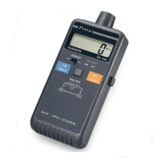 TES RM-1000 Digital Optical Tachometer / Photoelectric and Non-contact Tachometer