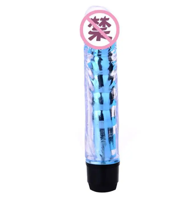 Factory Transparent Crystal Soft Penis Mandingo Flexible Vibrating Dildo Sex Toy for Women Best Crystal Penis  for Lady%