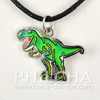 Color Changing T-Rex Mood Necklace – Ello Elli Jewelry