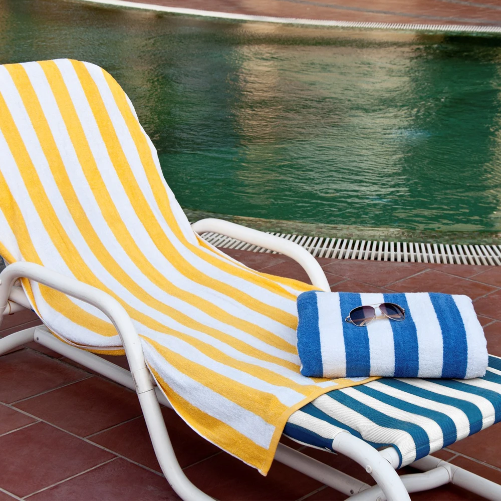 Oxford Tropical Stripe, Nice Pool Towels