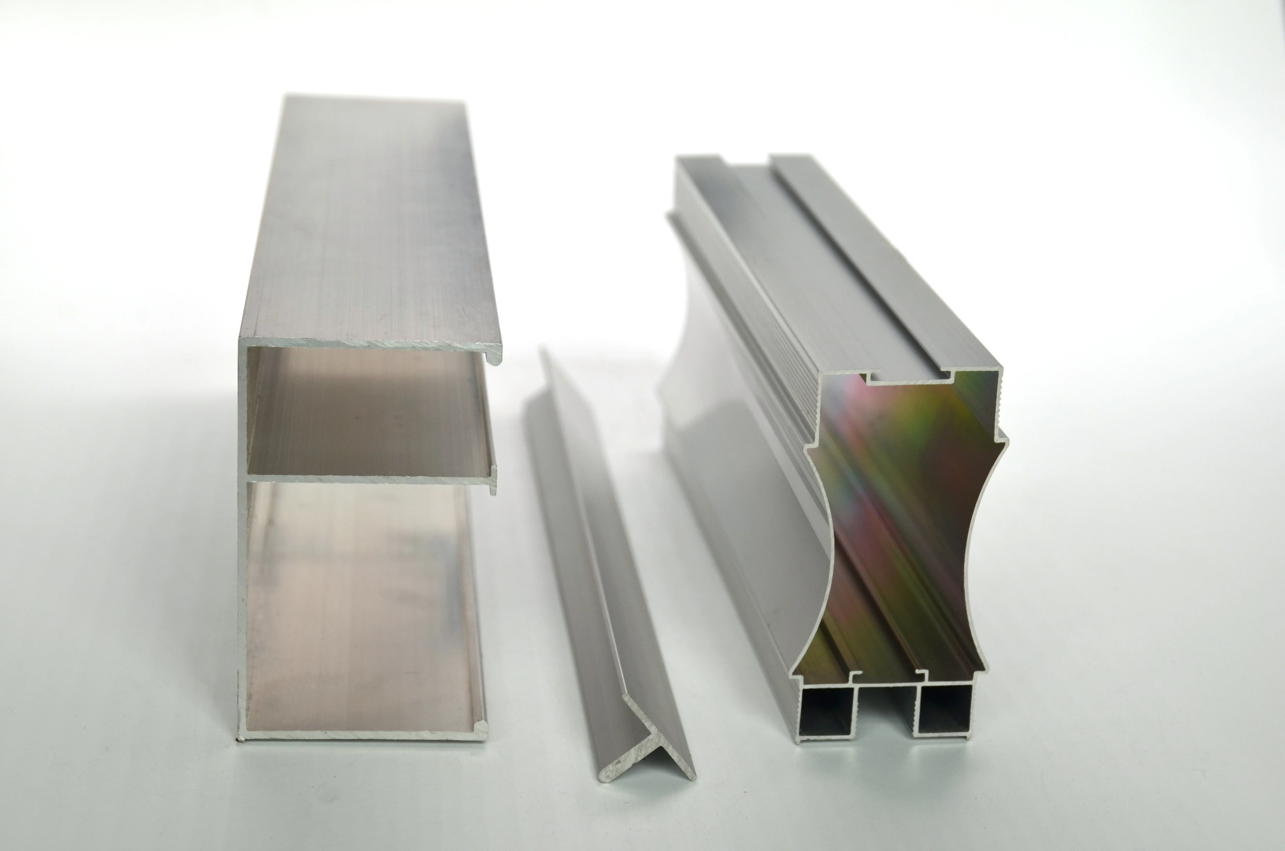 Custom Aluminium Top Bottom Track Double Track Profile Foshan Wardrobe Sliding Door Profile