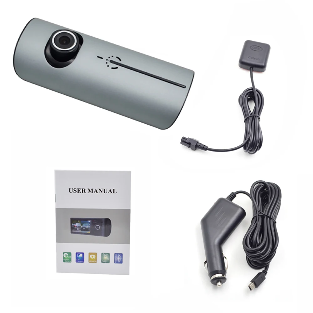 Dual Camera Car DVR R300 with GPS 3D G-Sensor 2.7" R300 Manual Car Camera hd Dvr Cam Video Recorder Dash Cam Dual Lens Camera