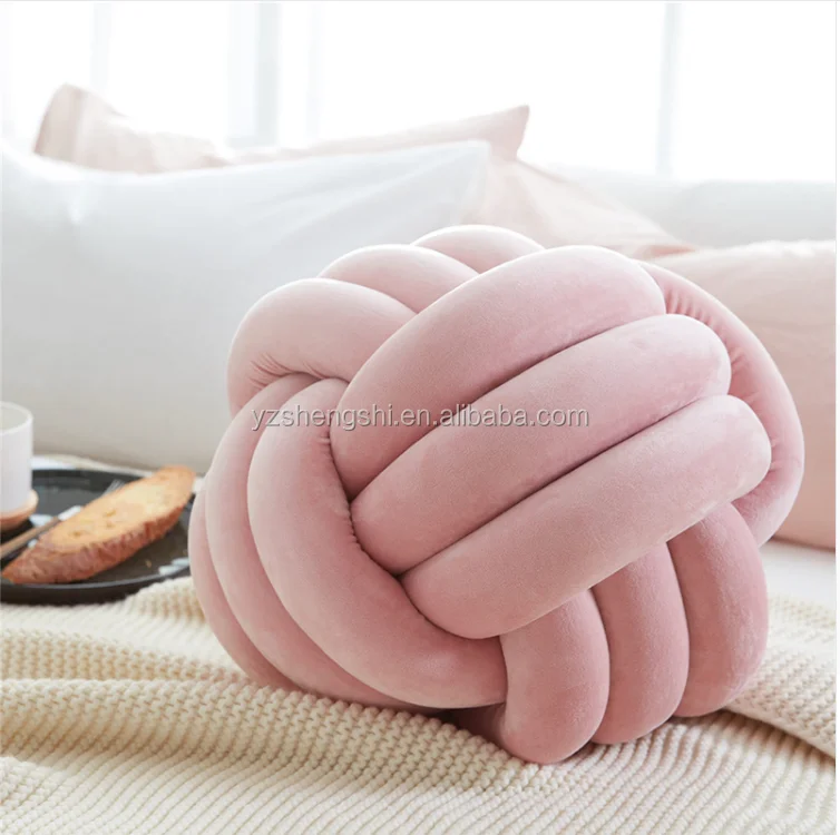 knot ball pillow