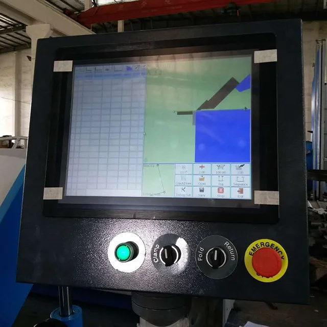 Graphic Control Cnc Sheet Metal Box Pan Folder Metal Roofing Folding Machine