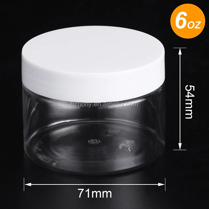 125ml empty clear pet plastic slime