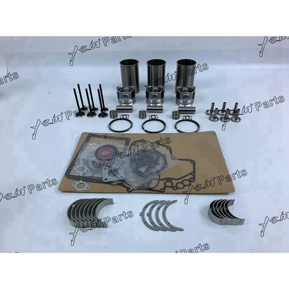 D600 Overhaul Kit With Engine Valves Bearings Set Piston Ring Cylinder Gasket Liner Kit for Kubota
