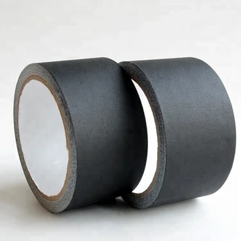 Free sample custom black non reflective rubber sticky no residue matt cloth gaffer stage tape for film entertainment industry