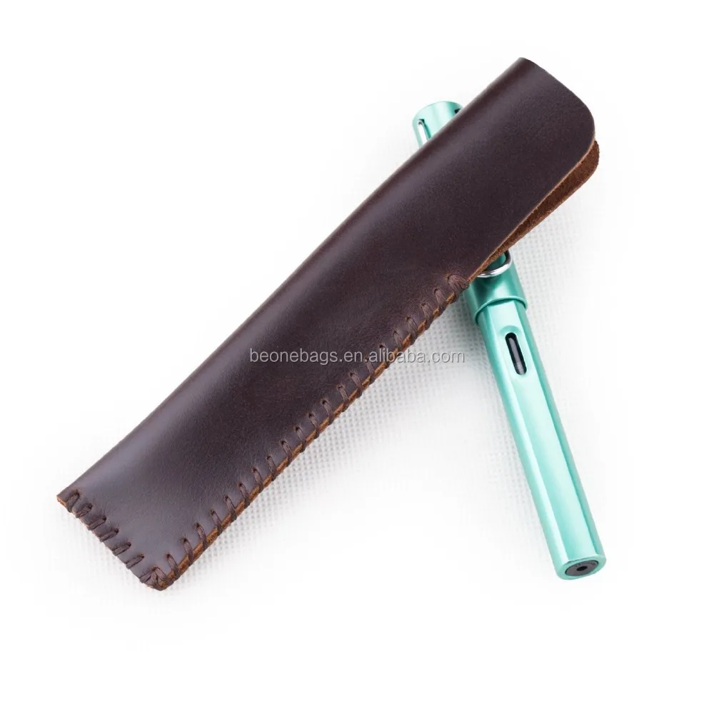 Индивидуальный Логотип Натуральная кожа один перьевая ручка рукав мягкая защитная деловая сумка и