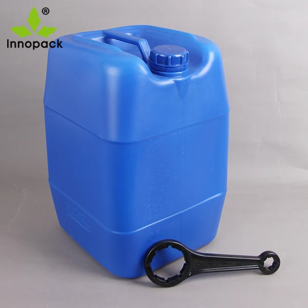 25L blue HDPE food grade plastic barrel for chemical liquid jerry can