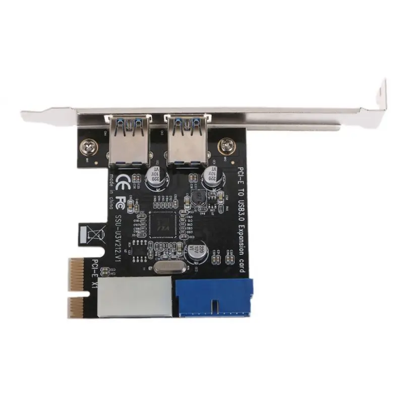 Pci E Pci Express To 2 Port Usb 3 0 Converter Adapter Card Front Panel With 4pin pin Feb6 Buy Usb To Pci Converter Pci To Usb Converter Pci Express To Usb 3 0 Converter Product